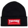 Thrasher Skate Mag Patch Beanie - Black -Snow Warm Clothing 010202062348 1