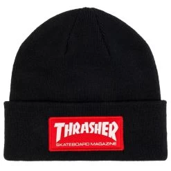 Thrasher Skate Mag Patch Beanie - Black