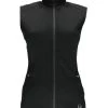 Spyder W15 Women's Melody Full Zip Mid Weight Core Sweater Vest -Snow Warm Clothing 1516spyderwomensmelodyfzmidweightcoresweaterblack