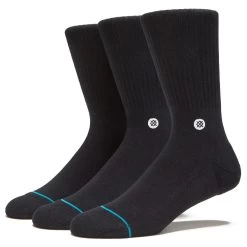 Stance Icon 3 Pack Socks - Black