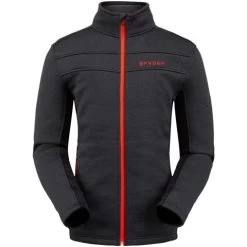 Spyder Men's Encore Full Zip Fleece Jacket -Snow Warm Clothing 191250001 encore fz flc blk