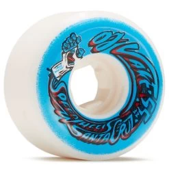 OJ Wooten Screaming Cast Elite Hardline 101a Skateboard Wheels - White/Blue - 55mm