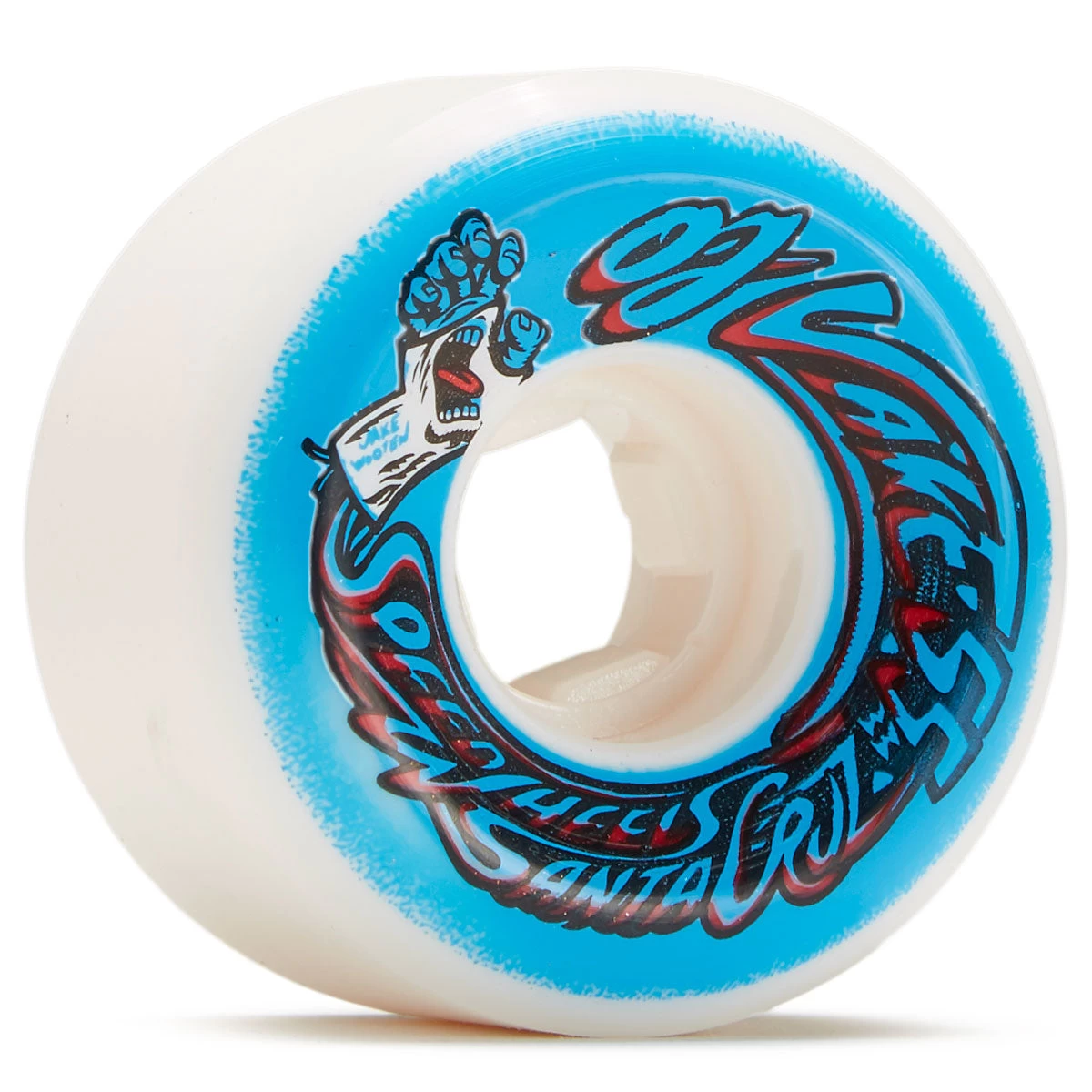 OJ Wooten Screaming Cast Elite Hardline 101a Skateboard Wheels - White/Blue - 55mm 3 OJ Wooten Screaming Cast Elite Hardline 101a Skateboard Wheels - White/Blue - 55mm