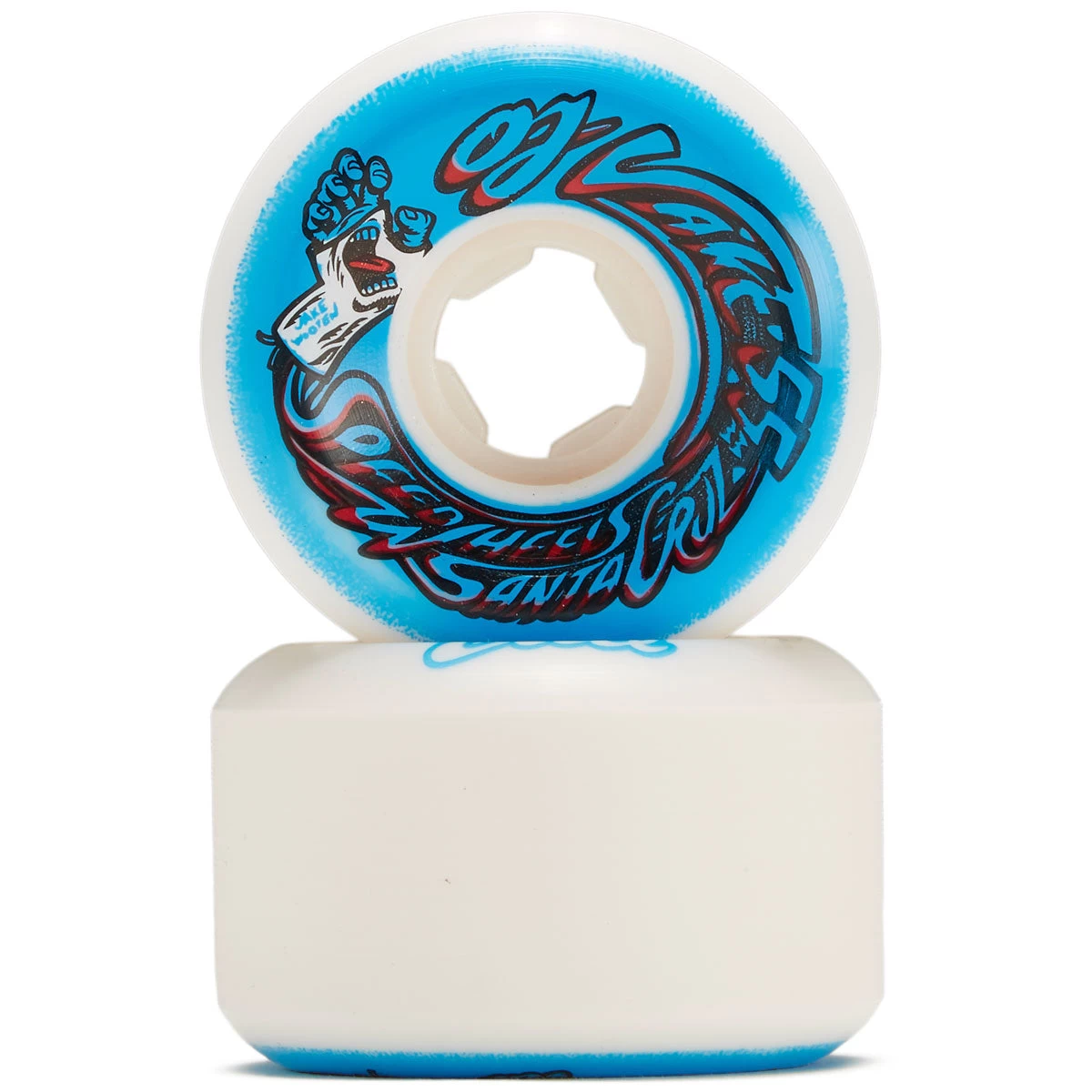 OJ Wooten Screaming Cast Elite Hardline 101a Skateboard Wheels - White/Blue - 55mm 4 OJ Wooten Screaming Cast Elite Hardline 101a Skateboard Wheels - White/Blue - 55mm - Image 2
