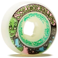 Slime Balls Saucers 99a Skateboard Wheels - White - 55mm