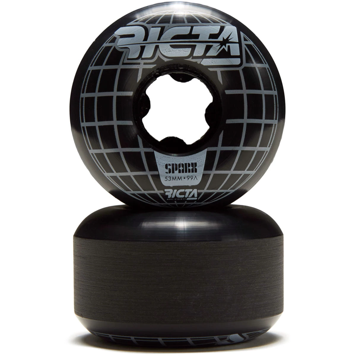 Ricta Mainframe Sparx 99a Skateboard Wheels - Black - 53mm 4 Ricta Mainframe Sparx 99a Skateboard Wheels - Black - 53mm - Image 2