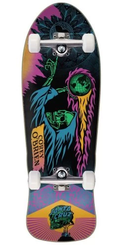 Santa Cruz OBrien Reaper By Shepard Fairey Reissue Skateboard Complete - 9.85"