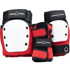 Pro-Tec Street JR 3-Pack Of Pads - Red/White/Black