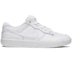 Nike SB Force 58 Premium Leather Shoes - White/White/White/White