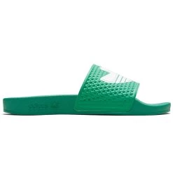 Adidas Shmoofoil Slide Shoes - Semi Court Green/Semi Court Green/White