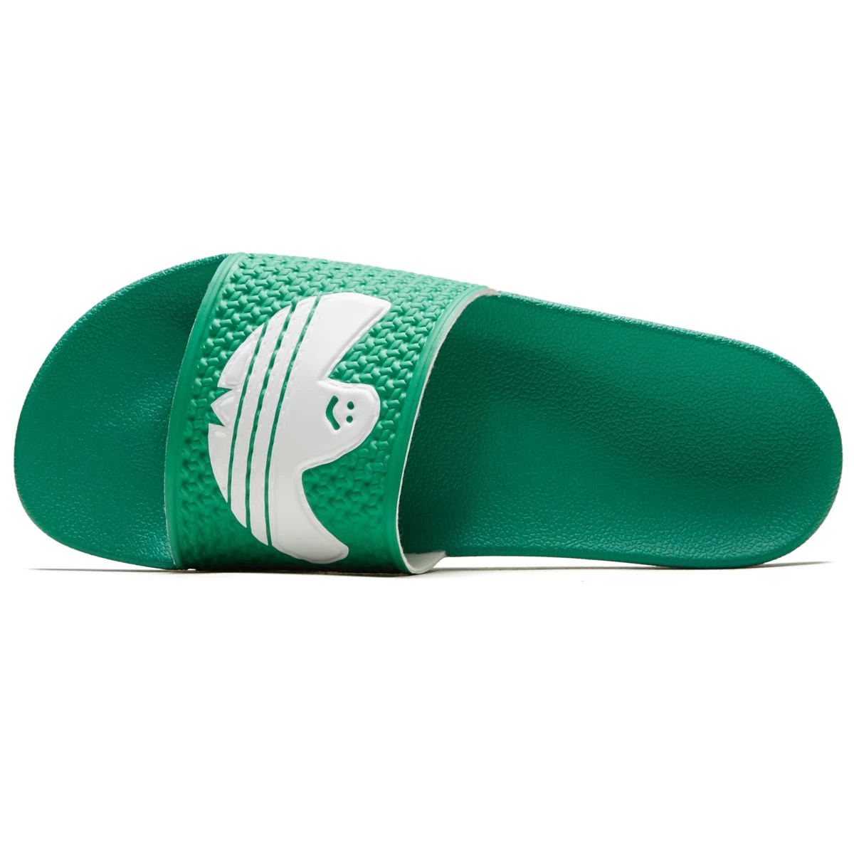 Adidas Shmoofoil Slide Shoes - Semi Court Green/Semi Court Green/White 5 Adidas Shmoofoil Slide Shoes - Semi Court Green/Semi Court Green/White - Image 3