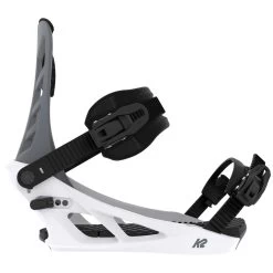 K2 Indy 2024 Snowboard Bindings - Grey/White -Snow Warm Clothing 196222114264 3