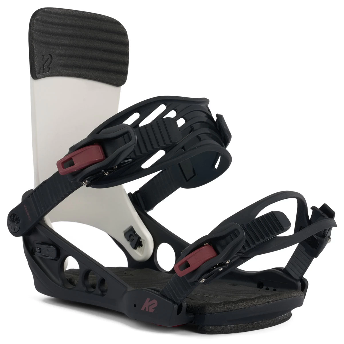 K2 Womens Meridian 2024 Snowboard Bindings - Black/White 4 K2 Womens Meridian 2024 Snowboard Bindings - Black/White - Image 2