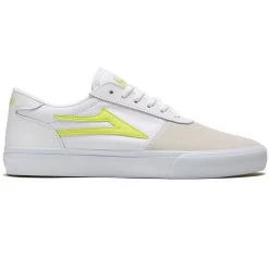 Lakai Manchester Shoes - White/Neon Suede