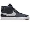 Nike SB Zoom Blazer Mid Mason Shoes - Blackened Blue/Wolf Grey/Blackened Blue