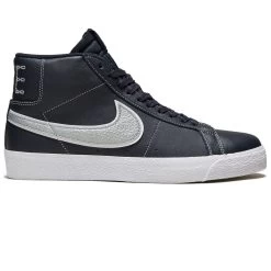 Nike SB Zoom Blazer Mid Mason Shoes - Blackened Blue/Wolf Grey/Blackened Blue