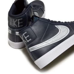 Nike SB Zoom Blazer Mid Mason Shoes - Blackened Blue/Wolf Grey/Blackened Blue -Snow Warm Clothing 196606101415 5