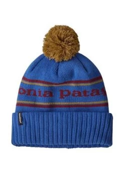 Patagonia Powder Town Beanie -Snow Warm Clothing 2122 patagonia powdertownbeanie parkstripeknitfloatblue
