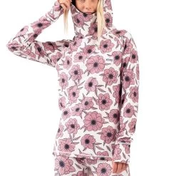 Eivy Icecold Hood Top Snowboard Base Layer - Wall Flowers