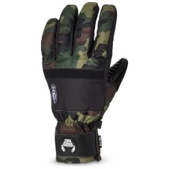 Crab Grab Five Snowboard Gloves - Woodland Camo