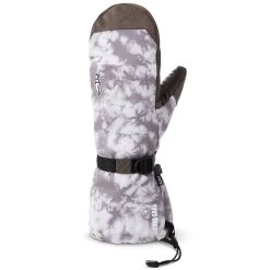 Crab Grab Cinch Mitt Snowboard Gloves - Grey Tie Dye