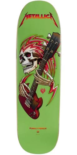 Powell Peralta Powell-Peralta X Metallica Flight Shape 192 Skateboard Deck - Lime Green - 9.26"