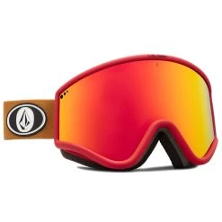 Volcom Yae Snowboard Goggles - Red/Charamel/Red Chrome -Snow Warm Clothing 884932380726 3