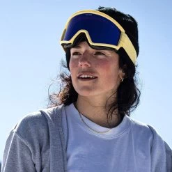 Electric Hex Snowboard Goggles - Matte Pollen/Blue Chrome -Snow Warm Clothing 884932387039 3