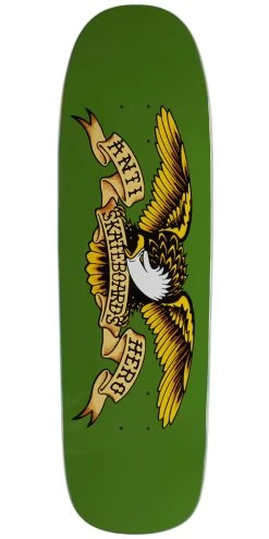 Anti-Hero Team Shaped Eagle Green Giant Skateboard Deck - Green - 9.56"