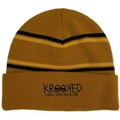 Krooked Krooked Eyes Beanie - Natural/Gold/Black