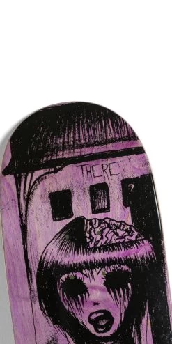 There Kien Intrusive Thoughts Skateboard Deck - Purple - 8.25" -Snow Warm Clothing 888560303430 3