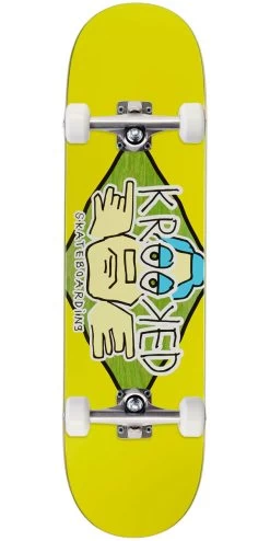 Krooked Team Arketype Skateboard Complete - Yellow - 8.25"
