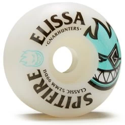 Spitfire Classic 99 Du Elissa Gnarhunters Skateboard Wheels - White - 52mm