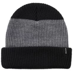 Brixton Polar Chunky Beanie - Heather Grey/Black