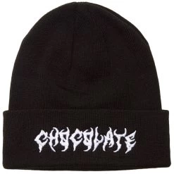 Chocolate Death Beanie - Black/White
