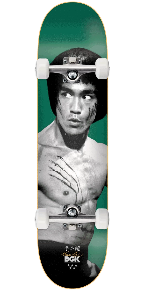 DGK X Bruce Lee Golden Dragon Lenticular Skateboard Complete - Emerald - 8.00" 3 DGK X Bruce Lee Golden Dragon Lenticular Skateboard Complete - Emerald - 8.00"