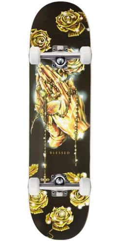 DGK Blessed Skateboard Complete - Black/Gold - 8.06"