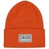 Union High Cuff Logo Beanie - Orange
