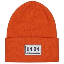 Union High Cuff Logo Beanie - Orange