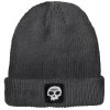 Zero Single Skull Patch Beanie - Charcoal -Snow Warm Clothing BQ651C0 1