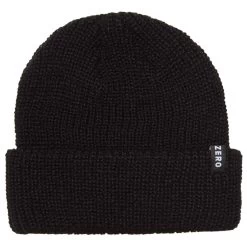 Zero Label Beanie - Black