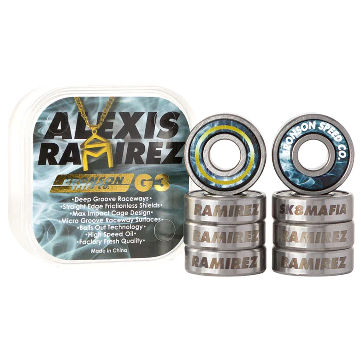 Bronson Alexis Ramirez Pro G3 Bearings - Black 5 Bronson Alexis Ramirez Pro G3 Bearings - Black - Image 3