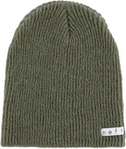 NEFF Women's Daily Heather Beanie -Snow Warm Clothing fw22 nef nf00006 olive heather