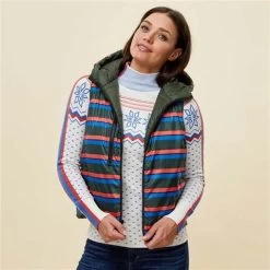 Krimson Klover Women's Vesta Reversible Hooded Vest -Snow Warm Clothing fw23 2050 312 studio 1616