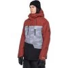 686 Men's GEO Insulated Jacket -Snow Warm Clothing fw23 686 mensgeoinsulatedjacket brickredcolorblock 1