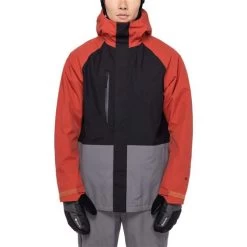 686 Men's GTX Core Shell Jacket -Snow Warm Clothing fw23 686 mensgtxcoreshelljacket brickredcolorblock 3