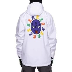 686 Men's Waterproof Coaches Jacket -Snow Warm Clothing fw23 686 menswaterproofcoachesjacket white 3