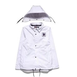 686 Men's Waterproof Coaches Jacket -Snow Warm Clothing fw23 686 menswaterproofcoachesjacket white 5