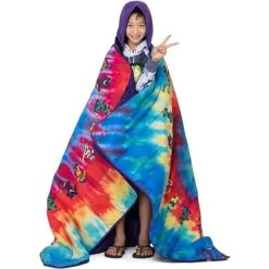 686 Waterproof Hooded Puffer Blanket -Snow Warm Clothing fw23 686 waterproofhoodedpufferblanket gratefuldeadpurpletiedye 6