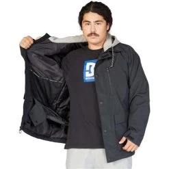 DC Shoes Men's Bandwidth Jacket -Snow Warm Clothing fw23 dc mensbandwidthjacket black 4